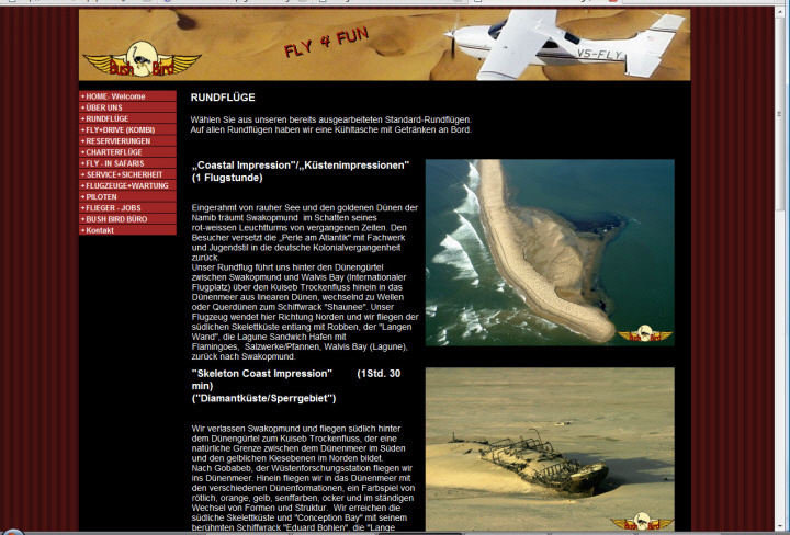 Fly4Fun - eigene homepage gestalten