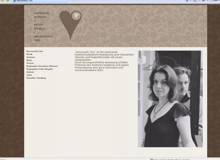 www.necessarily-two.de - eigene Homepage gestalten